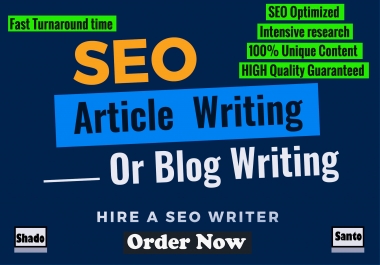 1000 words outstanding SEO Blog posts writing a blog content writing in 24 hours