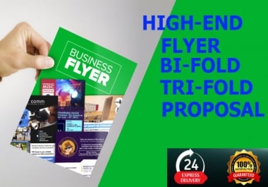 I will do professional flyer,  postcard,  bifold,  trifold,  brochure design
