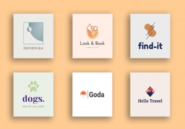 I will design 2 professional,  simple,  flat logos for your website or business