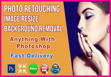 I will do photo editing,  photo retouch,  image resize,  manipulation