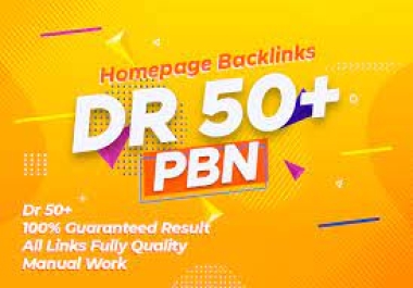 I will do 100 High quality DR 50 plus PBNs backlinks