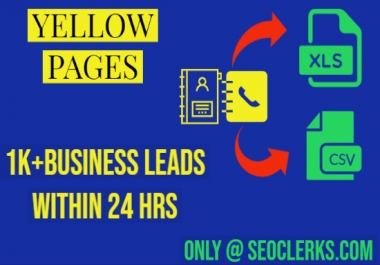I will scrape business dictionary yellow pages