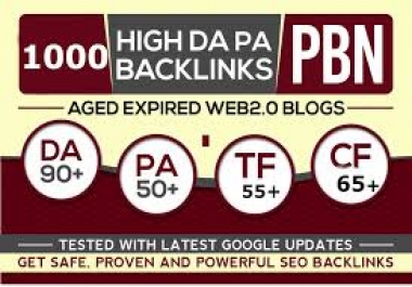 1000+ Permanent High DA/PA backlinks to rank first page