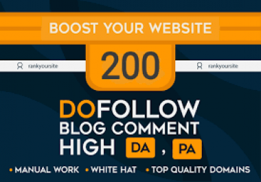 200 blog comments backlinks on actual page