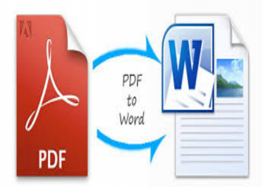 I will convert any type of PDF into Word or Excel and vice versa