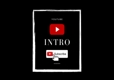 Create modern Youtube Intro & Outro