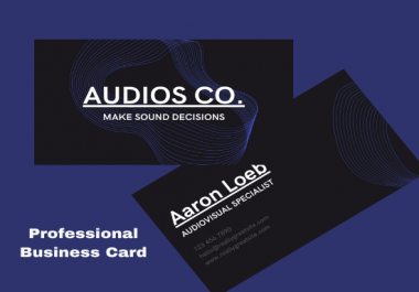 I will create professional business card