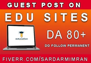 I will publish a guest post on education website da 80 plus