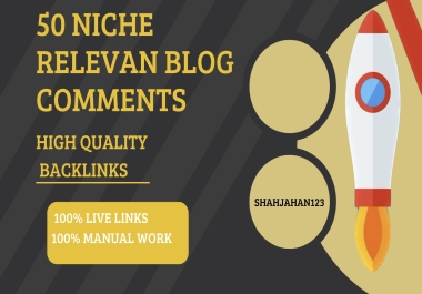 do 50 niche relevant blog comments SEO backlinks