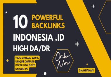 Provide 10 powerful backlinks indonesia .id high DA/DR
