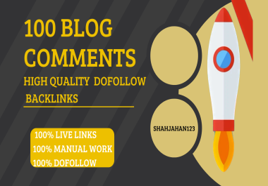 create 100 do follow blog comment with high da pa