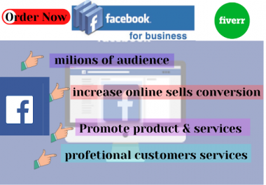 i will do Facebook Marketing, ads Campaign, Advertising Business page