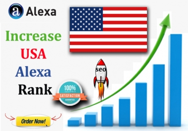 I will increase USA alexa ranking with web traffic 50 backlinks