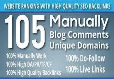 will make 105 Manually Blog comments