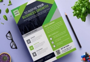 Provide Eye catching,  unique and quality flyer designs in 24hours