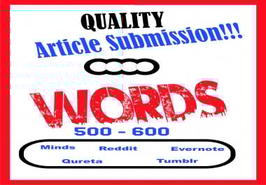 Article Submission to incease Traffic for Websites - 2 Quality Articles