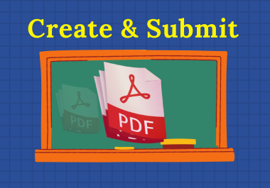 I will Manually create a PDF and submit it to 30 sites