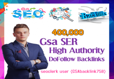 Top Most powerful 400,000 Gsa Ser backlinks,  high quality SEO links