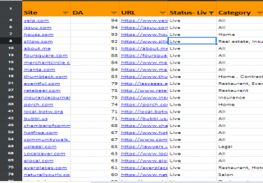I will build top 50 live USA local listing,  local citations
