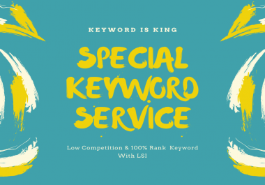 I will produce a winnable SEO keyword research list to you