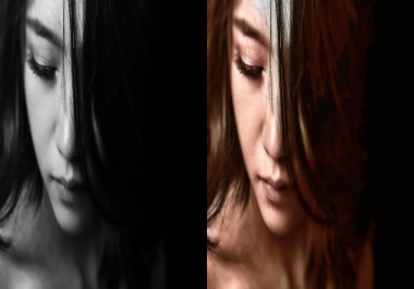 five color black and white images