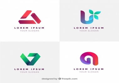Graphic design of professional and creative logos