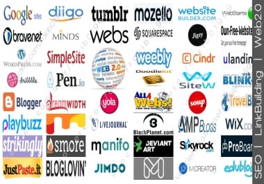 I will Create High Authority Web 2.0 BackLinks to Boost your SEO & SERPs