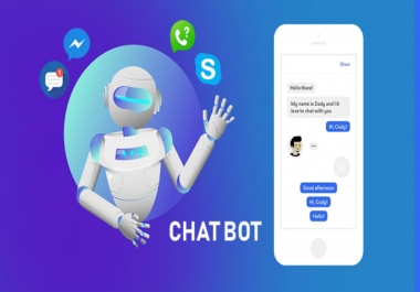 I will build an chat bot for your website