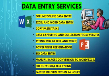 I will enter your data,  do copy paste,  pdf conversion