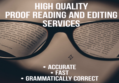 I will do high quality,  professional proof reading services for articles of 500 words for 3