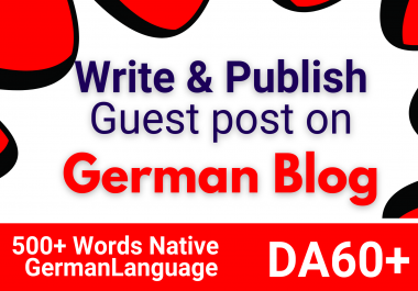 I will write and publish german guest post