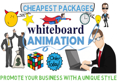 I will create a professional whiteboard animation video