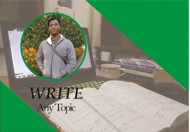 I will make any types of writting for you. especially essay,  summary,  pers release,  and etc.