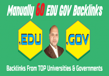 60 EDU GOV Backlinks Manually Created From Universities & Governments