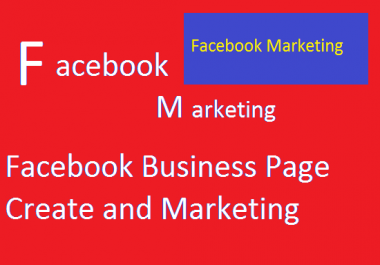 I will create Facebook business page,  total seo,  manage your page and marketing