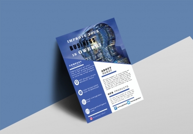 I will design a stunning flyer for you