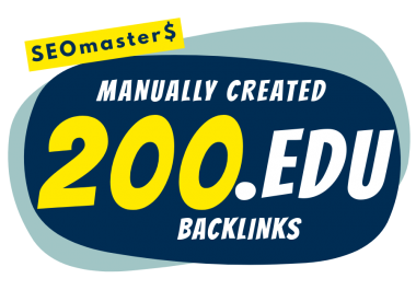 200 EDU Backlinks Manually Created From Top Rated Universities - 2022 Powerful Package