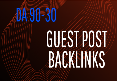 Write & Post 10 Guest Posts link building service On DA 90 to 30 Sites