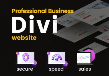 I will make professional responsive divi wordpress website