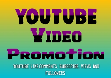 Get High Quality YouTube Video Promotion Marketing Instant Delivery