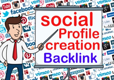 I will do Manually build 60 social media profiles creation powerful seo backlinks