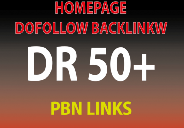 Get 150 DR 60+ homepage permanent PBN Backlinks