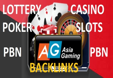 10,000 high DA90 sports gaming,  casino,  poker,  gambling,  lottery judi, bola HOMEPAGE PBNs backlinks