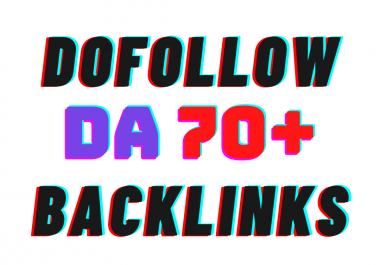 I will 200 Manually DA 70+ dofollow HQ backlinks google rank
