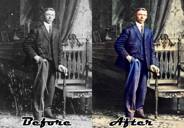 I will restore photo color,  colorize,  fix,  restore old image