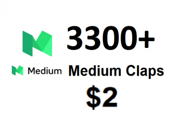 Get 3300 Medium claps to your article post