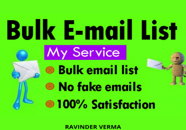 Provide You 1000 Bulk Emails To Increase Your Sales