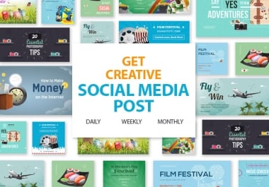 I will design social media design,  posts