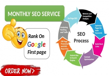 I will do monthly SEO service,  improve traffic and boost your google rankings