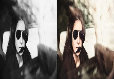 I will make your black and white pics to be colorful